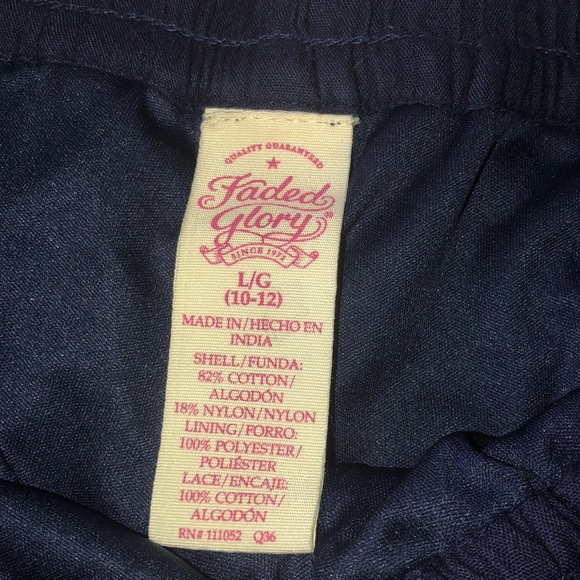 Navy Blue Patterned Shorts - Picture 2 of 2